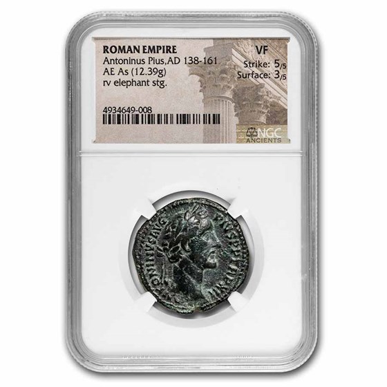 Roman Empire AE As Anton. Pius (138-161 AD) VF NGC (RIC III 862a) Roman Empire AE As Anton. Pius (138-161 AD) VF NGC (RIC III 862a)