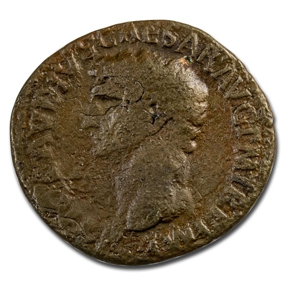 Roman Empire AE As Emp Claudius (54-68 AD) VG-VF Roman Empire AE As Emp Claudius (54-68 AD) VG-VF