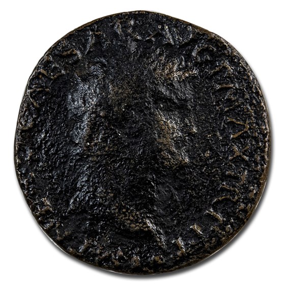 Roman Empire AE As Emp Nero (54-68 AD) Avg Circ Roman Empire AE As Emp Nero (54-68 AD) Avg Circ