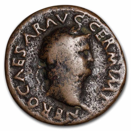 Roman Empire AE As Nero (54-68 AD) VG (RIC I 347)