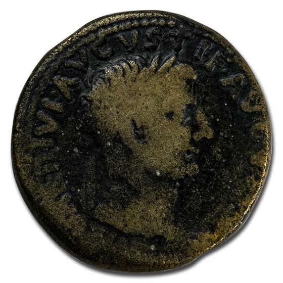 Roman Empire AE Dupondius Emp Tiberius 19-20 AD Fine (RIC I 90) Roman Empire AE Dupondius Emp Tiberius 19-20 AD Fine (RIC I 90)
