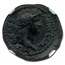 Roman Empire AE Semis Nero (54-68 AD) Ch XF NGC (RIC I 245)