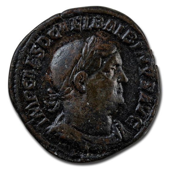 Roman Empire Ae Sestertius Emp Balbinus 238 AD VF (RIC IV 15) Roman Empire Ae Sestertius Emp Balbinus 238 AD VF (RIC IV 15)