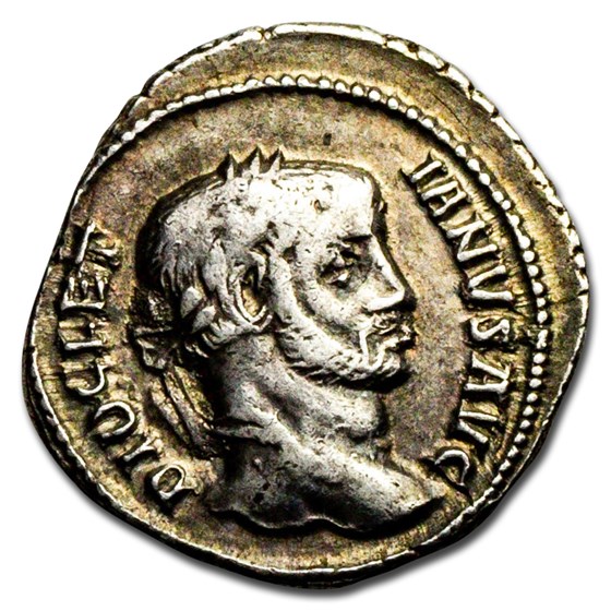 Roman Empire AR Argenteus Diocletian (295-297 AD) VF Roman Empire AR Argenteus Diocletian (295-297 AD) VF