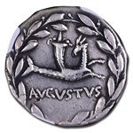 Roman Empire AR Cistophorus Augustus 25-20 BC VF NGC (RIC I 480)