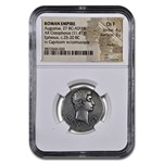 Roman Empire AR Cistophorus Augustus 25-20 BC VF NGC (RIC I 480)