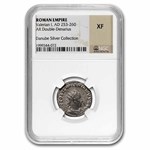 Roman Empire AR Dbl Denarius Valerian I (253-260 AD) XF NGC