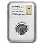 Roman Empire AR Dbl Denarius Valerian I (253-260 AD) XF NGC