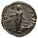 Roman Empire AR Denarius Anton. Pius 138-161 AD Ch AU RIC III 231