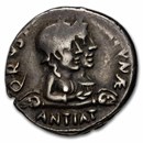 Roman Empire AR Denarius Augustus (27 BC-14 AD) Ch VF (RIC 322)
