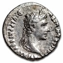 Roman Empire AR Denarius Augustus (27 BC-14 AD) Ch VF
