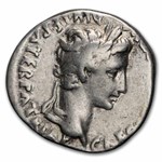 Roman Empire AR Denarius Augustus (27 BC-14 AD) VF