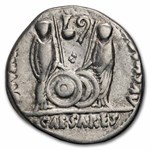 Roman Empire AR Denarius Augustus (27 BC-14 AD) VF