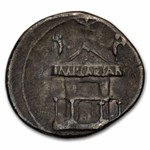 Roman Empire AR Denarius Augustus (27 BC-14 AD) XF (RIC 266)