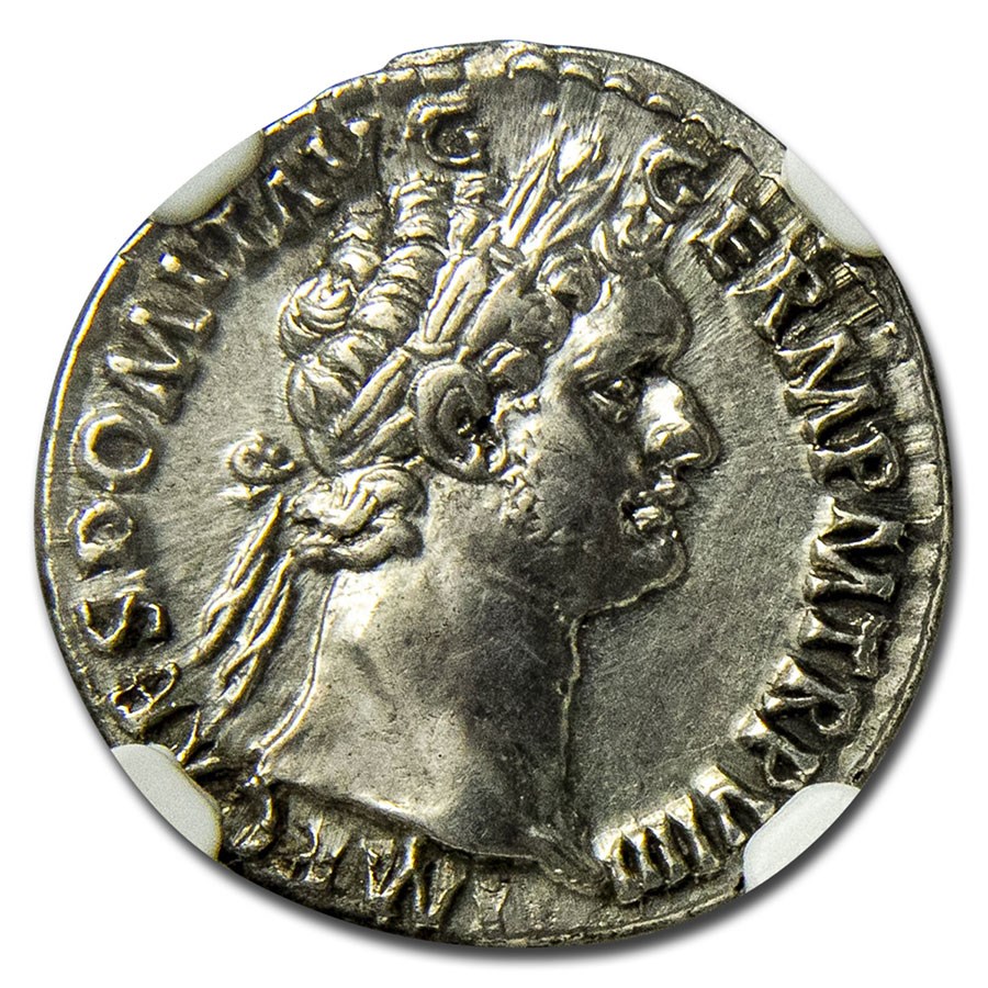 Buy Roman Empire AR Denarius Domitian (8196 AD) AU NGC RIC II.1 668