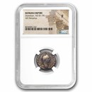 Roman Empire AR Denarius Domitian (81-96 AD) Fine NGC