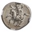 Roman Empire AR Denarius Domitian 81-96 AD VF NGC (Random Coin)