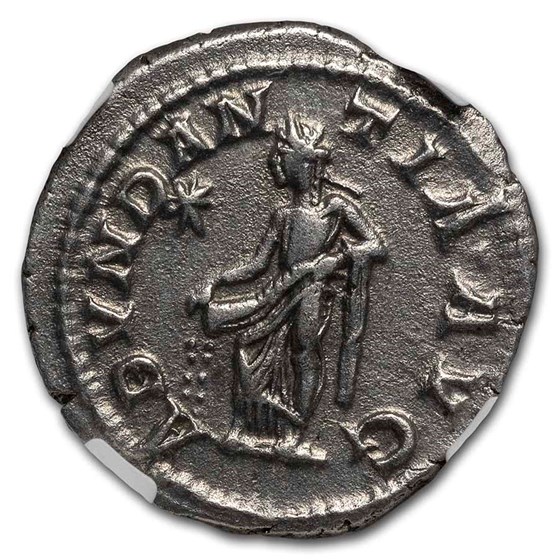 Buy Roman Empire AR Denarius Elagabalus Ch AU NGC (RIC IV 56) | APMEX