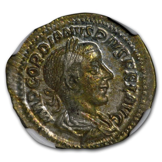 Roman Empire AR Denarius Emp. Gordian III (238-244 AD) MS NGC Roman Empire AR Denarius Emp. Gordian III (238-244 AD) MS NGC