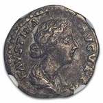 Roman Empire AR Denarius Faustina Jr. (147-75/6 AD) VF NGC