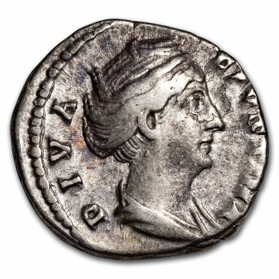 Roman Empire AR Denarius Faustina Sr 138-141 AD XF (Random Coin)
