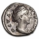 Roman Empire AR Denarius Faustina Sr 138-141 AD XF (Random)