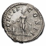 Roman Empire AR Denarius Geta 198-209 AD AU (RIC IV 59a)