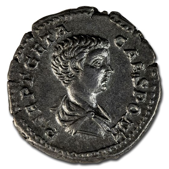 Roman Empire AR Denarius Geta 200-205 AD Ch AU (RIC IV 13a) Roman Empire AR Denarius Geta 200-205 AD Ch AU (RIC IV 13a)