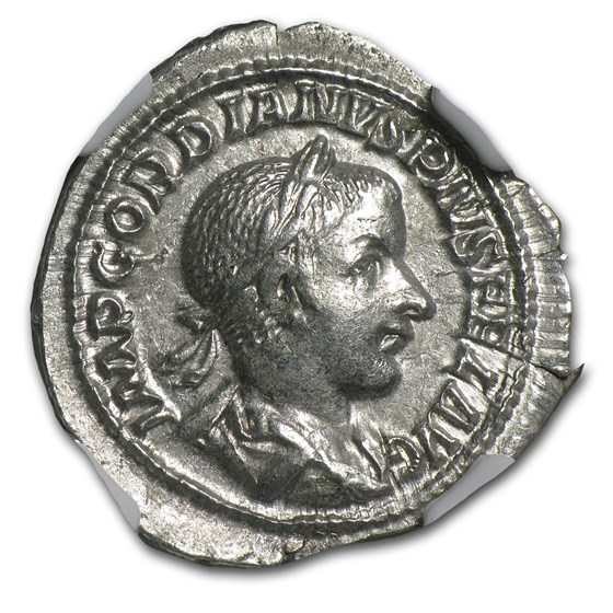Roman Empire AR Denarius Gordian III (238-244 AD) XF NGC Roman Empire AR Denarius Gordian III (238-244 AD) XF NGC
