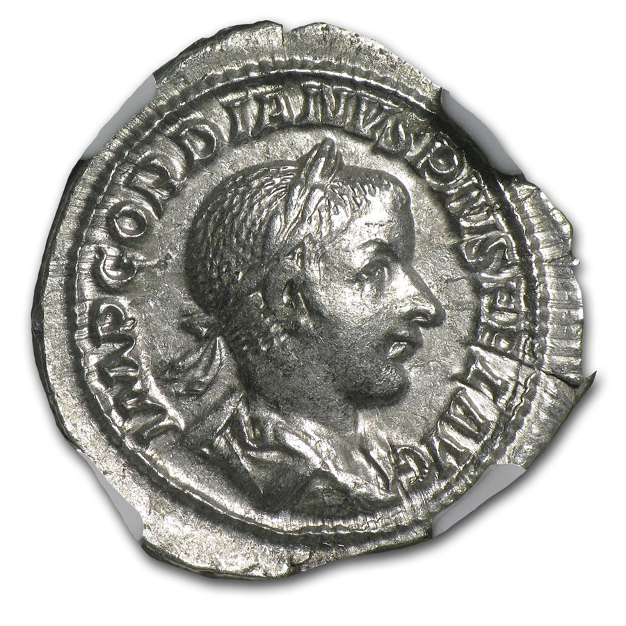 Roman Empire AR Denarius Gordian III (238-244 AD) XF NGC