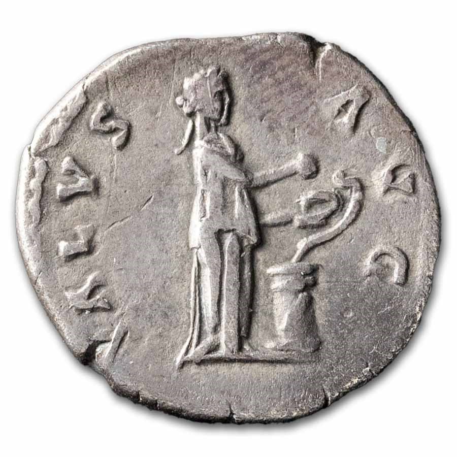 Roman Empire AR Denarius Hadrian (117-138 AD) Ch XF RIC II 267