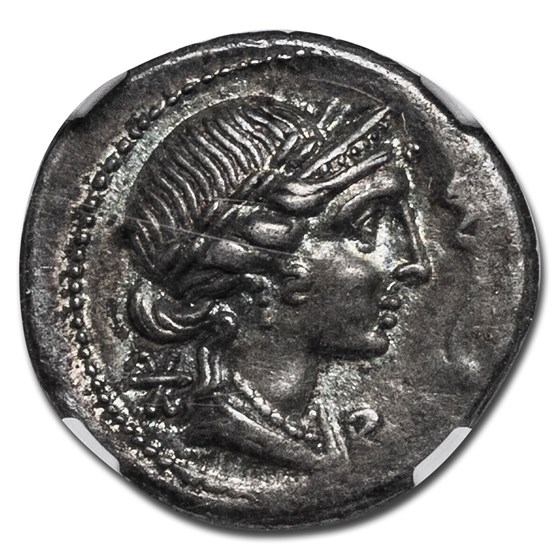 Roman Empire AR Denarius M. Aem Lepidus (61/58 BC) Ch XF NGC Roman Empire AR Denarius M. Aem Lepidus (61/58 BC) Ch XF NGC
