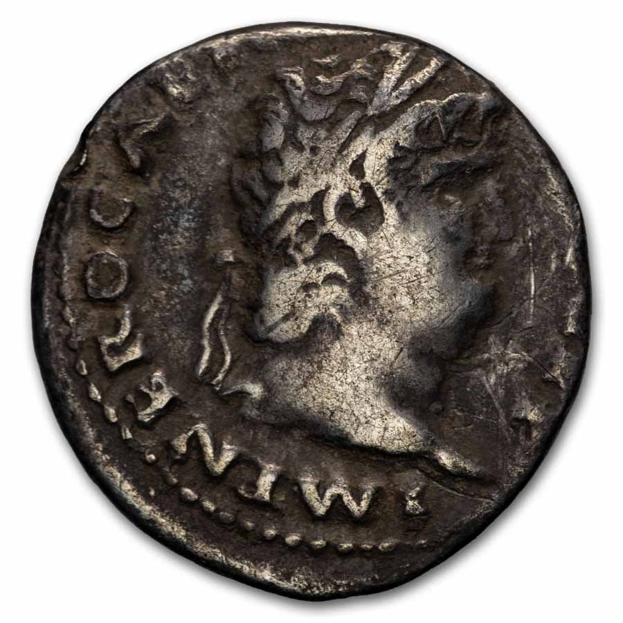 Roman Empire AR Denarius Nero (54-68 AD) Fine (RIC I 68)