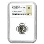 Roman Empire AR Denarius Severus Alexander (222-235 AD) XF NGC