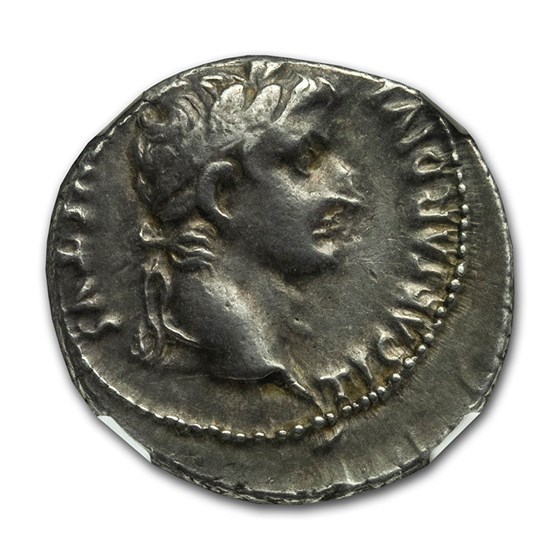 Roman Empire AR Denarius Tiberius (14-37 AD) Ch VF NGC (RIC I 4) Roman Empire AR Denarius Tiberius (14-37 AD) Ch VF NGC (RIC I 4)