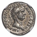Roman Empire AR Denarius Trajan 98-117 AD Ch VF NGC (Random Coin)