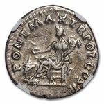 Roman Empire AR Denarius Trajan 98-117 AD Ch VF NGC (Random Coin)
