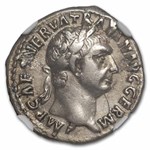 Roman Empire AR Denarius Trajan (98-117 AD) VF NGC (Random Coin)