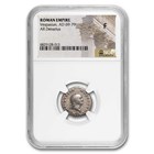 Roman Empire AR Denarius Vespasian 69-79 AD Fine NGC Random Coin