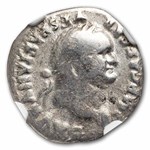 Roman Empire AR Denarius Vespasian 69-79 AD VG NGC (Random Coin)