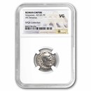 Roman Empire AR Denarius Vespasian 69-79 AD VG NGC (Random Coin)