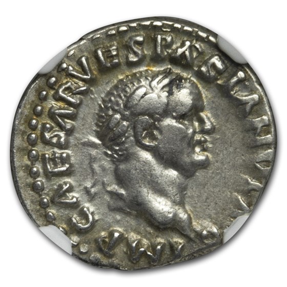 Roman Empire AR Denarius Vespasian (69-79 AD) XF NGC (RIC II 29) Roman Empire AR Denarius Vespasian (69-79 AD) XF NGC (RIC II 29)