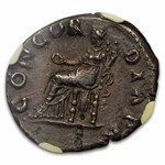 Roman Empire AR Denarius Vitellius (69 AD) XF NGC (RIC I 90) 5/2