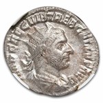 Roman Empire AR Double Denarius Treb. Gallus (251-253 AD) AU NGC