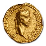 Roman Empire AV Aureus Caligula (37-41 AD) Ch Fine NGC (RIC I 15)