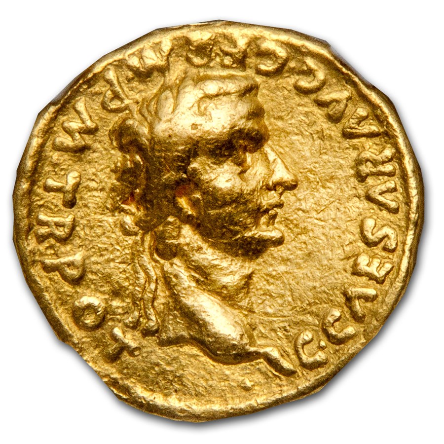 Roman Empire AV Aureus Caligula (37-41 AD) Ch Fine NGC (RIC I 15)