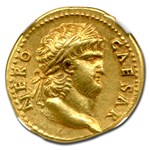 Roman Empire AV Aureus Nero (54-68 AD) AU NGC (RIC I 46)