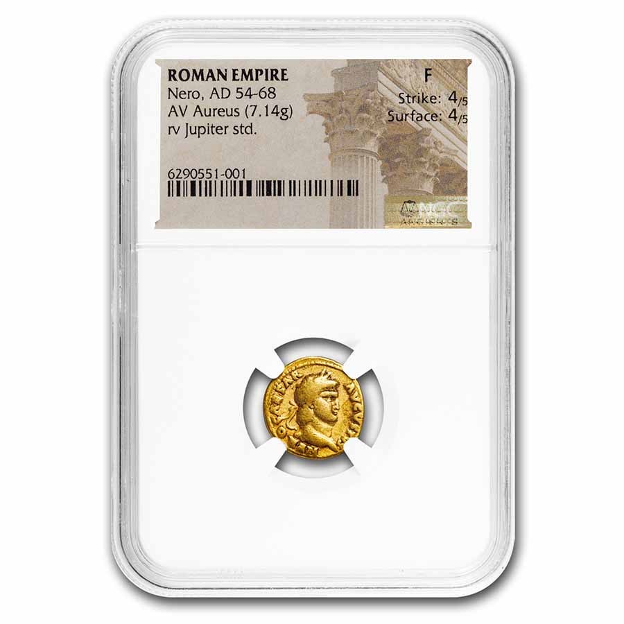 Buy 54-68 AD Roman Empire AV Aureus Nero Fine | APMEX