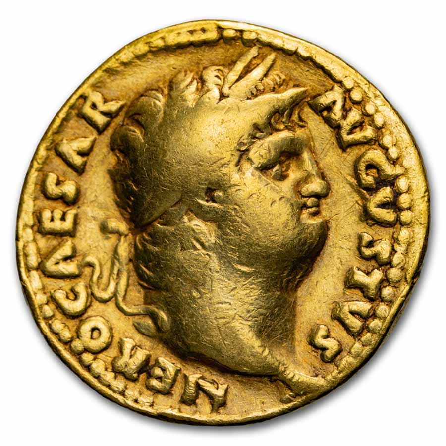 Roman Empire AV Aureus Nero 54-68 AD Fine RIC I 59