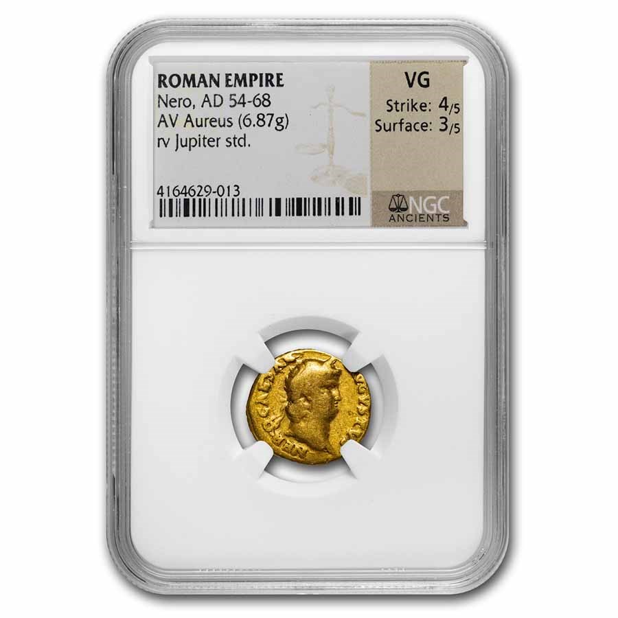 Roman Empire AV Aureus Nero (54-68 AD) VG NGC (RIC I 52)